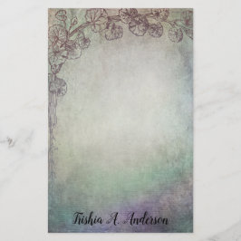 Tricolor with Greenery Vines Brevpapper