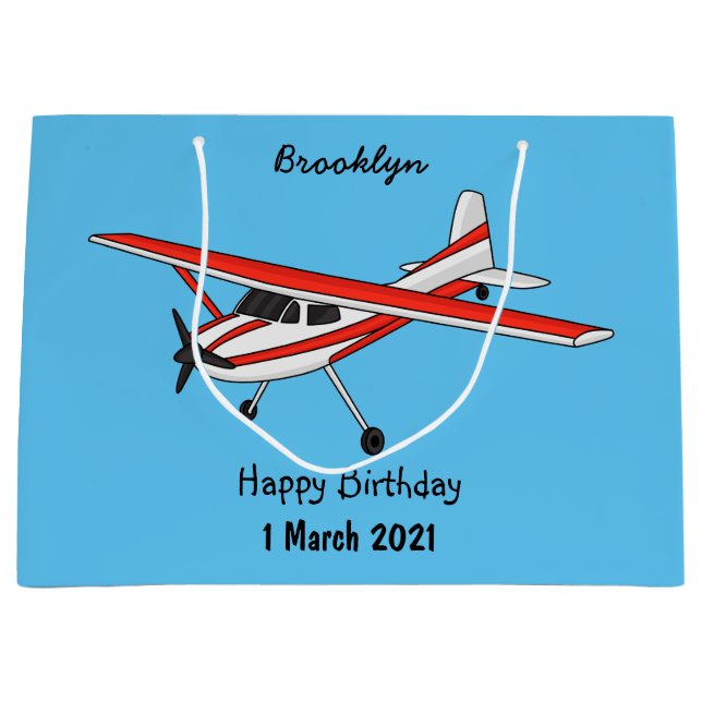 Tricykelställ flygplan tecknad serie (Framsidan)