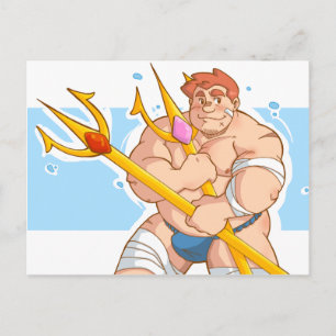 Trident och fundoshi vykort