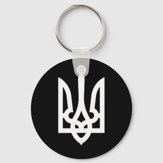 Trident Ukrainska Volodymyr Zelensky President För Nyckelring (Framsida)