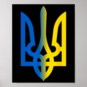 Trident ukrainska Volodymyr Zelenskyj President fö Poster