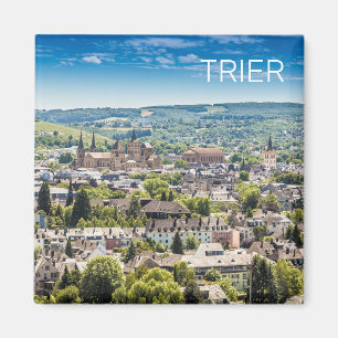 Trier Cityscape Panorama Moselle Tyskland Souvenir Magnet