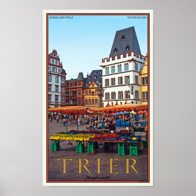 Trier - Hauptmarkt Poster (Framsidan)