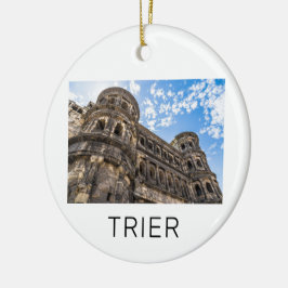 Trier Porta Nigra Rheeland Palatinate Tyskland Julgransprydnad Keramik