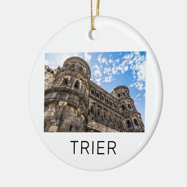 Trier Porta Nigra Rheeland Palatinate Tyskland Julgransprydnad Keramik (Vänster)