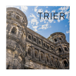 Trier Porta Nigra Rheeland Palatinate Tyskland Kakelplatta