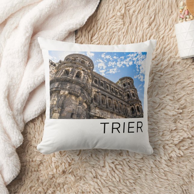 Trier Porta Nigra Rheeland Palatinate Tyskland Kudde (Filt)