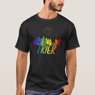 Trier Pride Skyline Pride Parad Trier T Shirt
