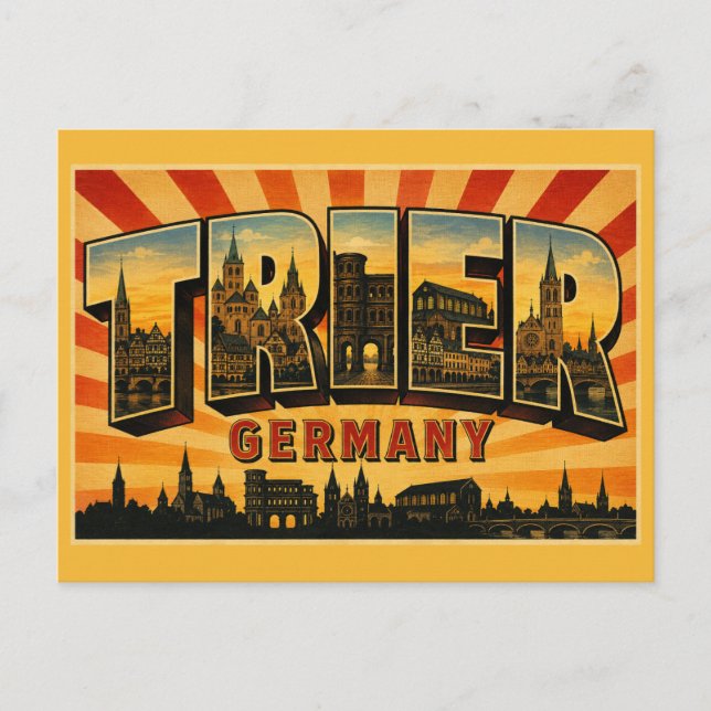 Trier Tyskland Porta Nigra Vykort (Framsida)
