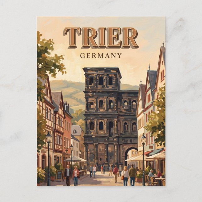 Trier Tyskland Vykort (Framsida)