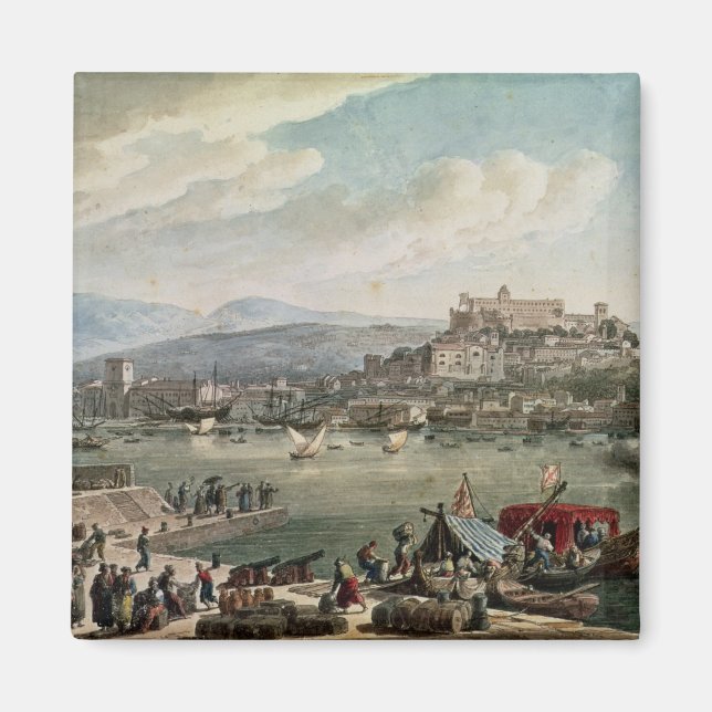 Trieste Harbour, 1802 Magnet (Framsidan)
