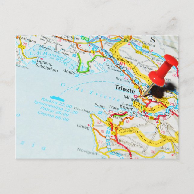 Trieste, Italien Vykort (Framsida)