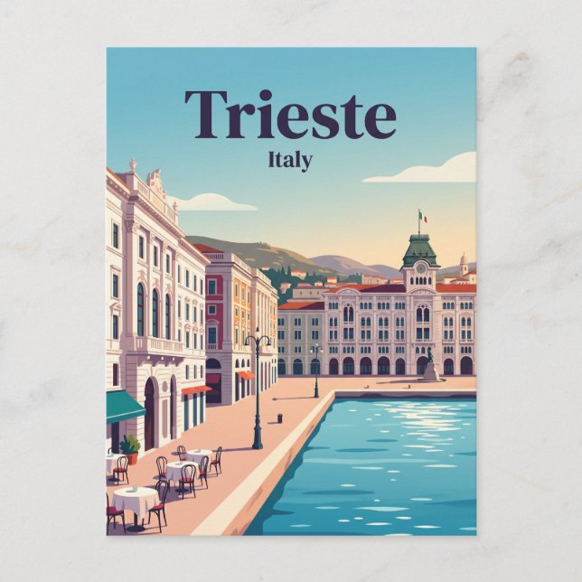 Trieste, Italien Vykort (Framsida)