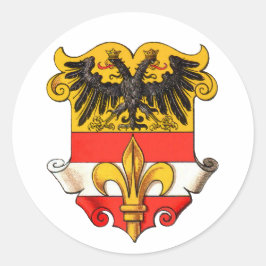 Trieste Jackande av Arm 1467-1919 Runt Klistermärke