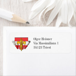 Trieste Jackar med Arm-detalj 1850-1919-etikett Returadress Etikett
