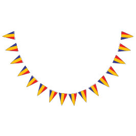 Trifärfärfärga flagga Firande