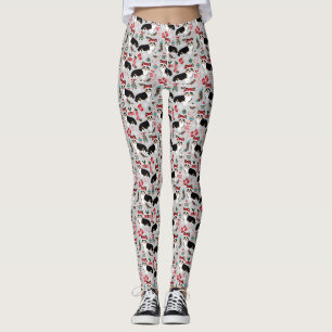 Trifärgade Corgi julklappar Leggings