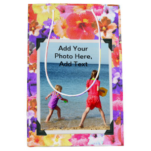 Trifärgade mosaik Hibiscus Flowers.