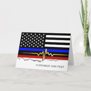 Trifecta-Flagga för offentlig tjänst Kort