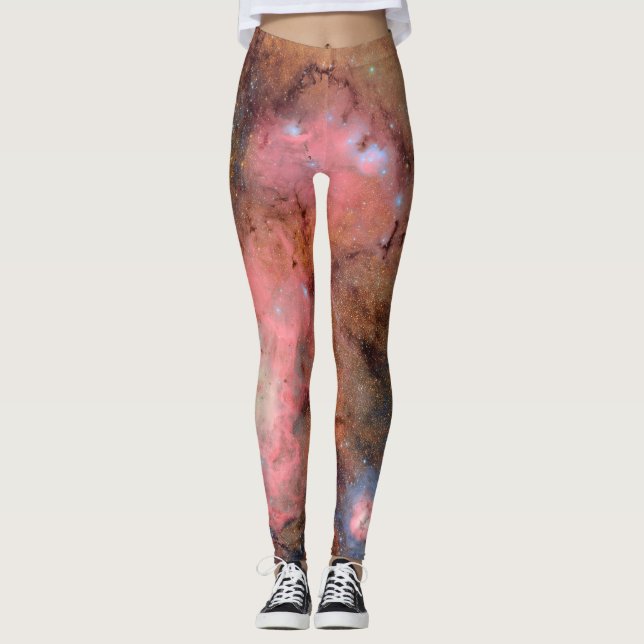 Trifid and Lagoon Nebulae Leggings (Framsida)