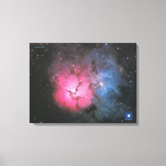 Trifid Nebula (M 20) - Medelstort Kanvastryck (Framsida)
