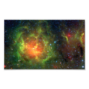 Trifid Nebula NASA Spitzer Fototryck