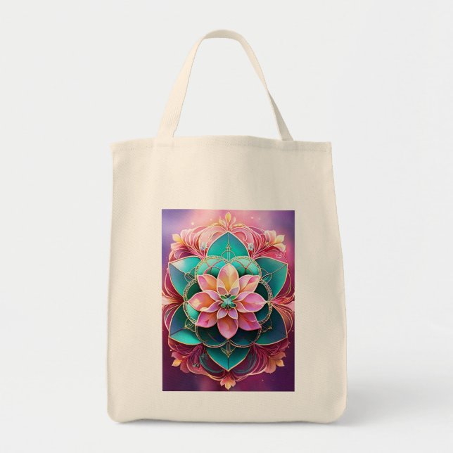 Trifle fleur ro loppur symbol andlig Tote Bag Tygkasse (Framsidan)
