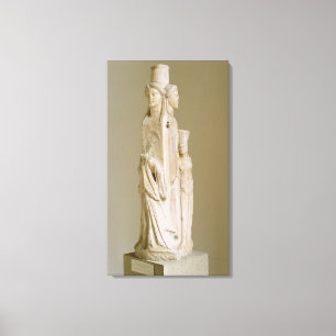 Triform Herm av Hecate, marmorskulptur, loftpe Canvastryck