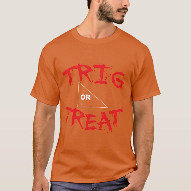 Trig Orreat Halloween Math Pun-pojken T Shirt (Framsida)