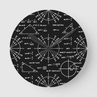 Trig & Triangles Rund Klocka