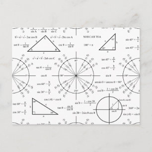 Trig & Triangles Vykort