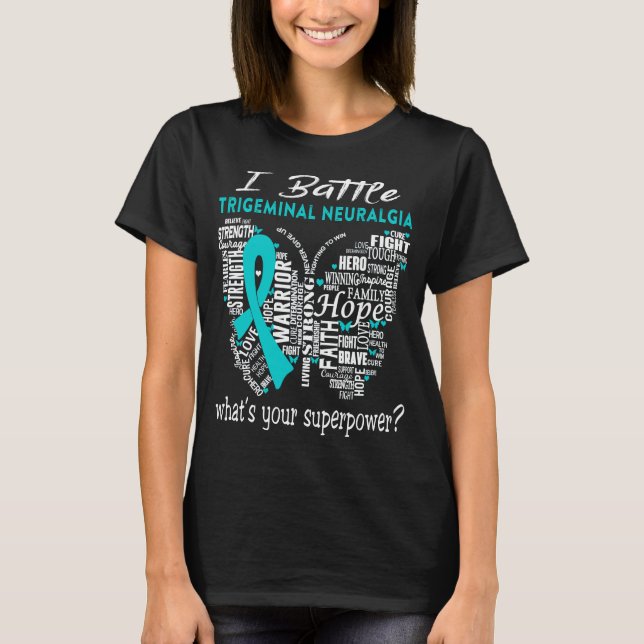 Trigeminal Neuralgia Awareness Month Ribbon Gifts T Shirt (Framsida)