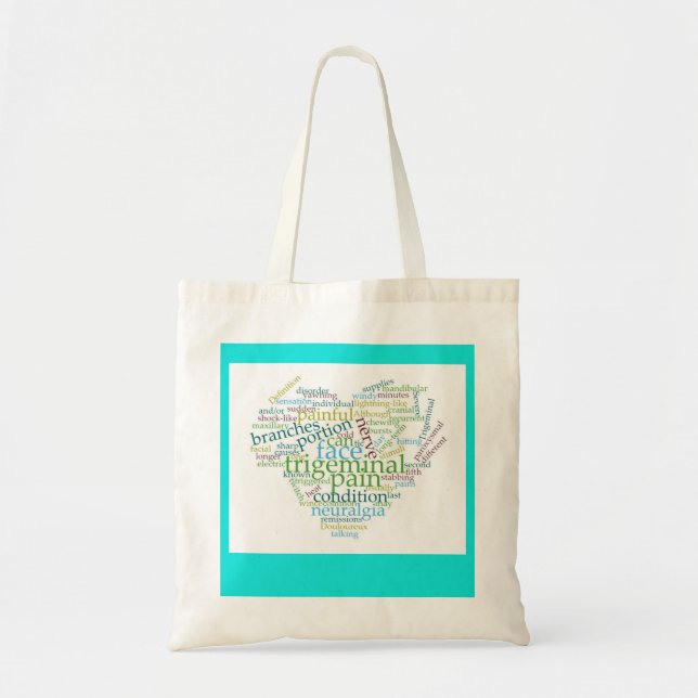 Trigeminal Neuralgia Awareness Tote Tygkasse (Framsidan)