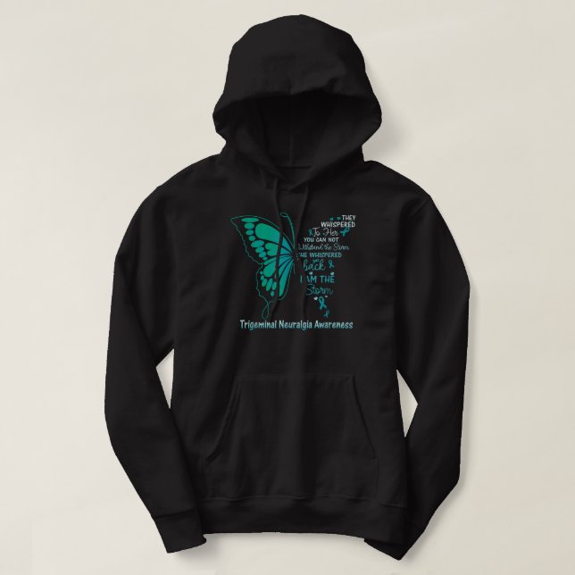 Trigeminal Neuralgia I är stormen Hoodie (Design framsida)
