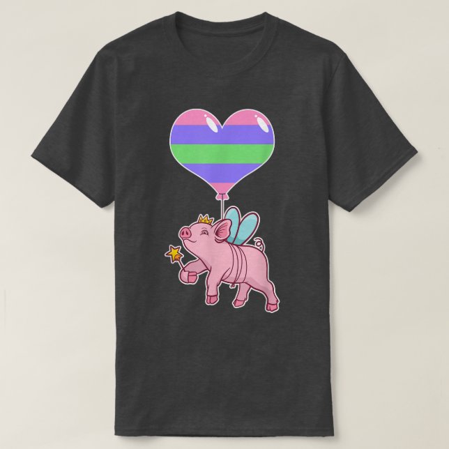 Trigender Gris Fairyseual IdentityNonbinary Kärlek T Shirt (Design framsida)