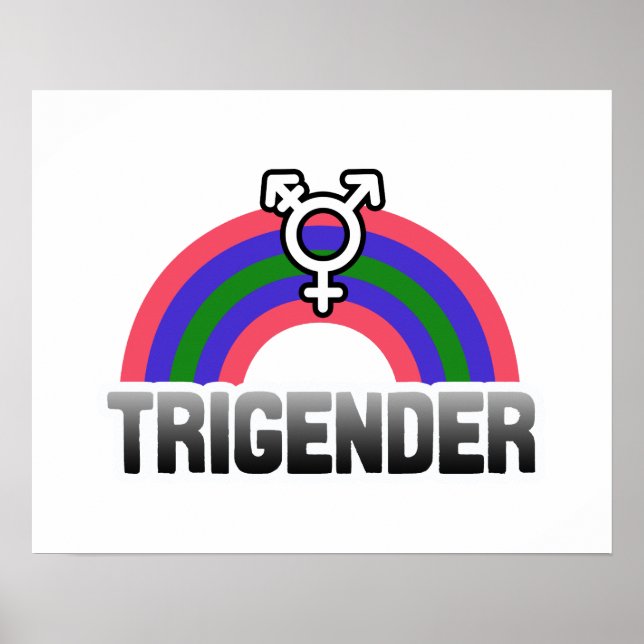 Trigender stolthet poster (Framsidan)