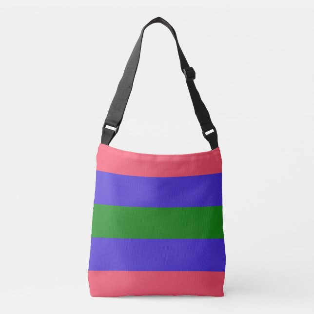 Trigender stolthetsflagga axelväska (Framsida)