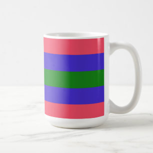 Trigender stolthetsflagga kaffemugg