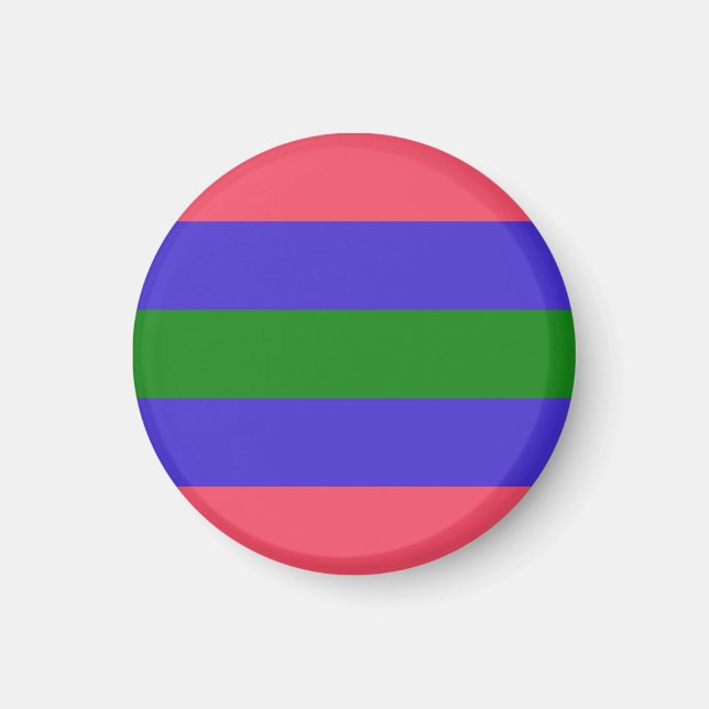 Trigender stolthetsflagga magnet (Framsidan)