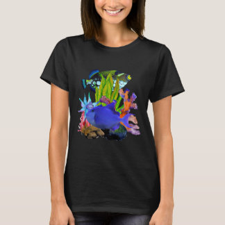 Trigger Clown Trigger Fisk Saltvatten Akvarium Rev T Shirt