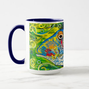 Trigger Fish Mugg Blue