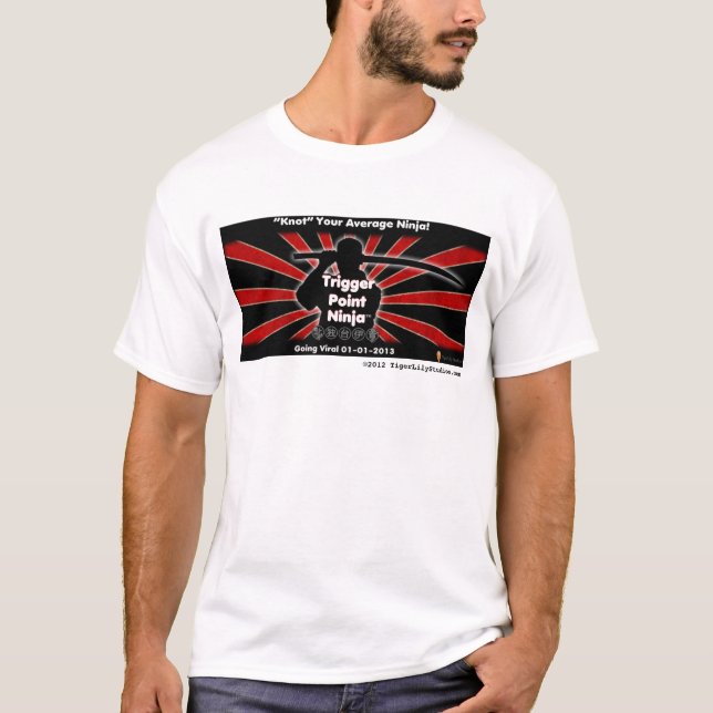 Trigger Point Ninja ® - hämtningsbar förstart Tee Shirt (Framsida)