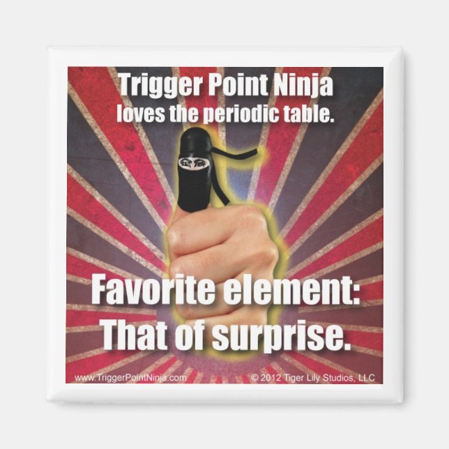 Trigger Point Ninja ® Periodic Bord Magnet (Framsidan)