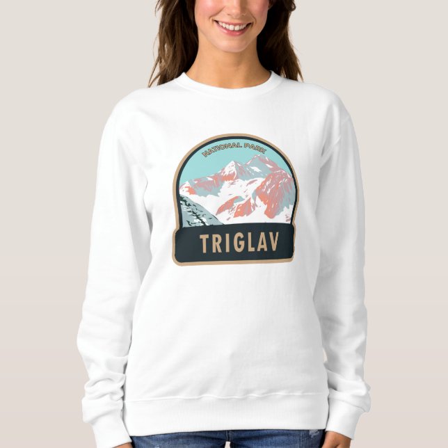 Triglav National Park Mount Triglav Slovenien T Shirt (Framsida)