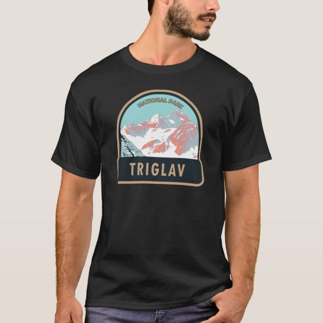 Triglav National Park Mount Triglav Slovenien T Shirt (Framsida)