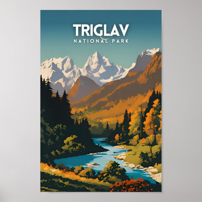 Triglav National Park Travel Poster (Framsidan)