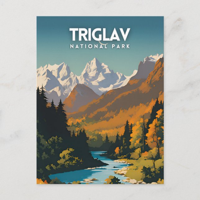Triglav National Park Travel Vykort (Framsida)