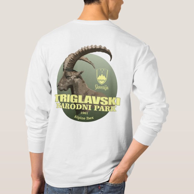 Triglav nationalpark (Alpine Ibex) WT T-shirt (Baksida)