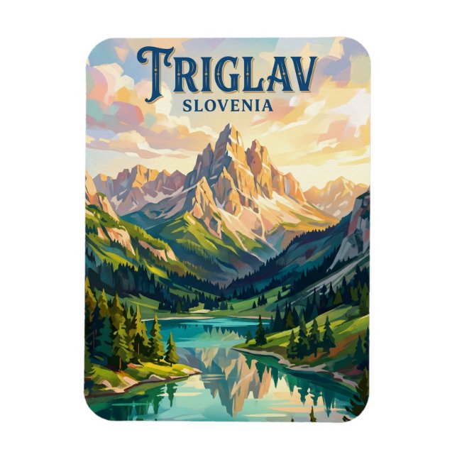 Triglavs nationalpark Slovenien Magnet (Vertikal)