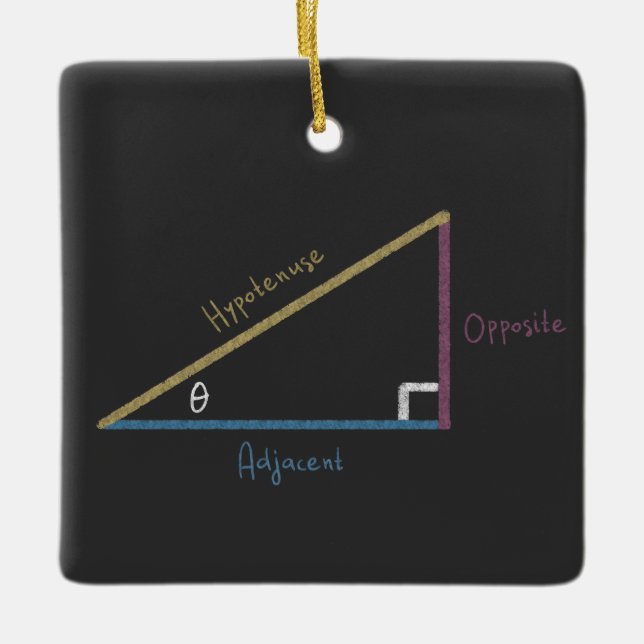 Trigonometri för triangeltriangeltriangeltriangel  julgransprydnad keramik (Framsida)